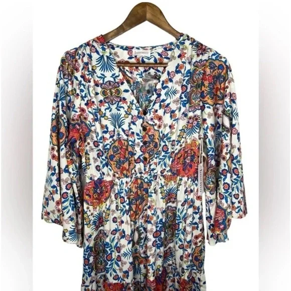 Anthropologie Boemo Bohemian V-neck Maxi Dress - Picture 5 of 10